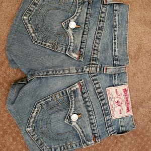 True Religion Short Shorts Size 28